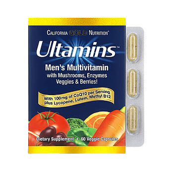 Ultamins MENS Multivitamin - 60 vcaps