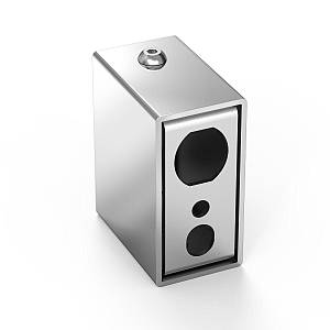 Модуль прихованого ел. під'єднання (для профільної стійки) Хром