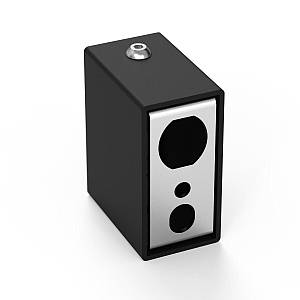 Модуль прихованого ел. під'єднання (для профільної стійки) Чорний