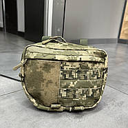 Сумка напашник з балістичним пакетом для бронежилета на Моллі, напашник Піксель, Cordura 1000D, напашник для плитоноски, фото 4