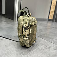 Сумка напашник з балістичним пакетом для бронежилета на Моллі, напашник Піксель, Cordura 1000D, напашник для плитоноски, фото 5