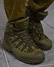 Берці тактичні Salomon Quest 4D GTX Forces 2 олива ВТ4369, фото 8