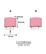 Дитячий настінний світильник Clouds рожевий 22.5х31х14.5 см, фото 6