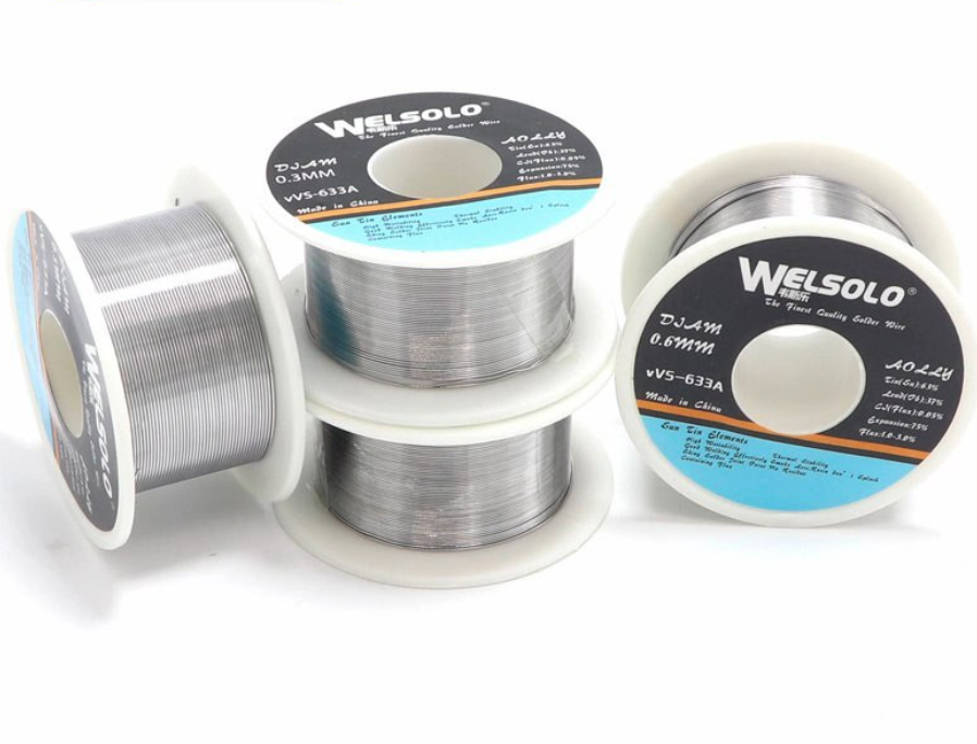 Припій для паяння олов'яно-свинцевий Welsolo 0.4 мм, з флюсом, фото 1