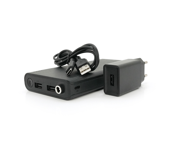 ДБЖ UPS-24W DC1024P для роутеров, Output: USB 5V/2A, DC9V,2.7A/12V,2A, 14000mAh(7*2000mAh), 155х75х23мм, 460грамм, Black, BOX