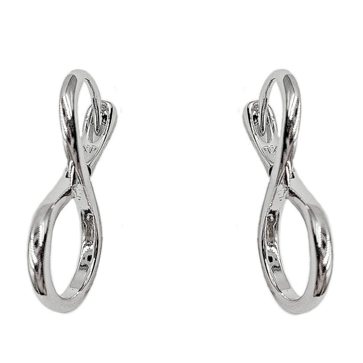 Сережки класичні "Нескінченність" родій Xuping (724070), фото 1
