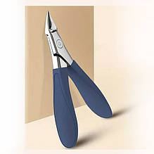 Кусачки педикюрні скошені для товстих/врослих/пошкоджених/вікових нігтів + видалення кутикули новинка!