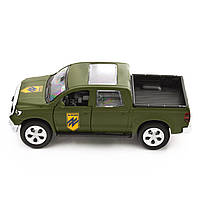 Машинка металева серії Шеврони Героїв Toyota Tundra Азов 1:40 мілітарі 5*12*4см (KM6008), фото 5