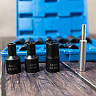 Набір ударних головок 14 шт, 6-23мм, CR-MO, у кейсі / Набір головок торцевих ударних / Головки ударні, фото 9