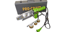 Паяльник для пластикових труб з насадками Procraft PL1900, Паяльник для паяння ПВХ труб Прокрафт, Гарантія 3 роки