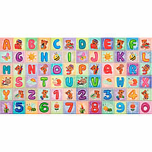 Набір панелей стінових 3D 700х1400х4мм Абетка (2шт) SW-00002352