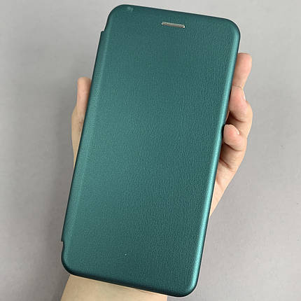 Чохол-книга для Samsung Galaxy A51 книжка з підставкою на телефон Samsung А51 темно-зелена stn, фото 1