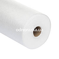 Одноразове простирадло в рулоні, спанбонд, 0.6х500м (17г/м2), ЕКОНОМ, біле