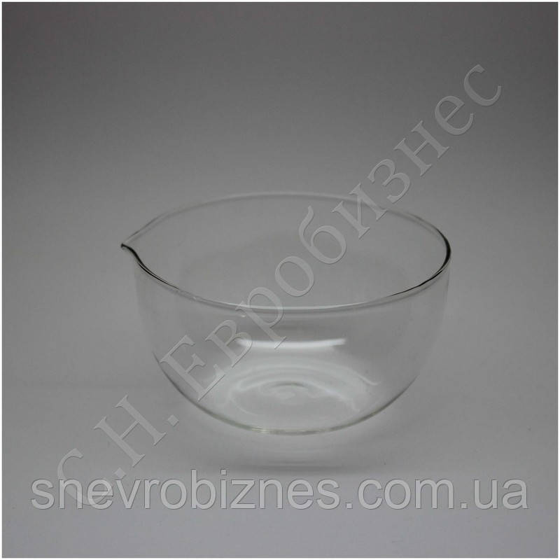 Чаша випарна плоскодонна, з носиком, 60 мм, Boro 3.3 TC
