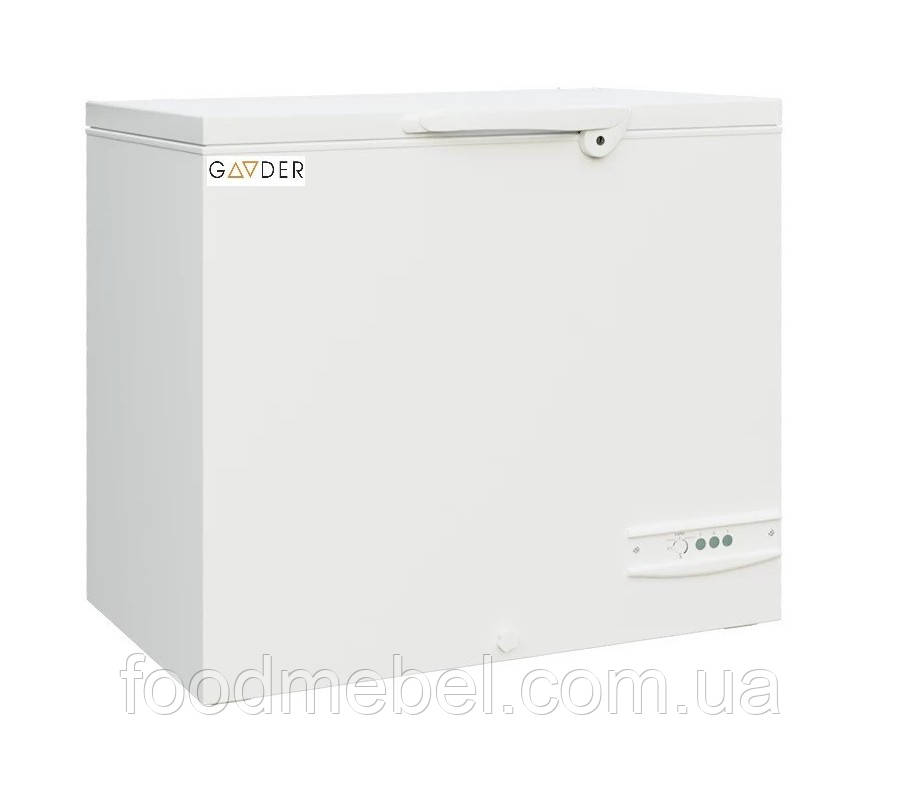 Морозильна скриня Gooder UED 460 D/S з глуха кришка замок кошики 1284х695х895 мм, фото 1