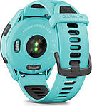 Смарт-годинник Garmin Forerunner 265 Black Bezel with Aqua Case and Aqua/Black Silicone Band (010-02810-52)
