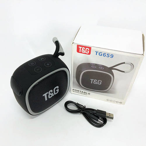 Громкая колонка для улицы TG659, Блютуз акустика с радио, Колонка с ...