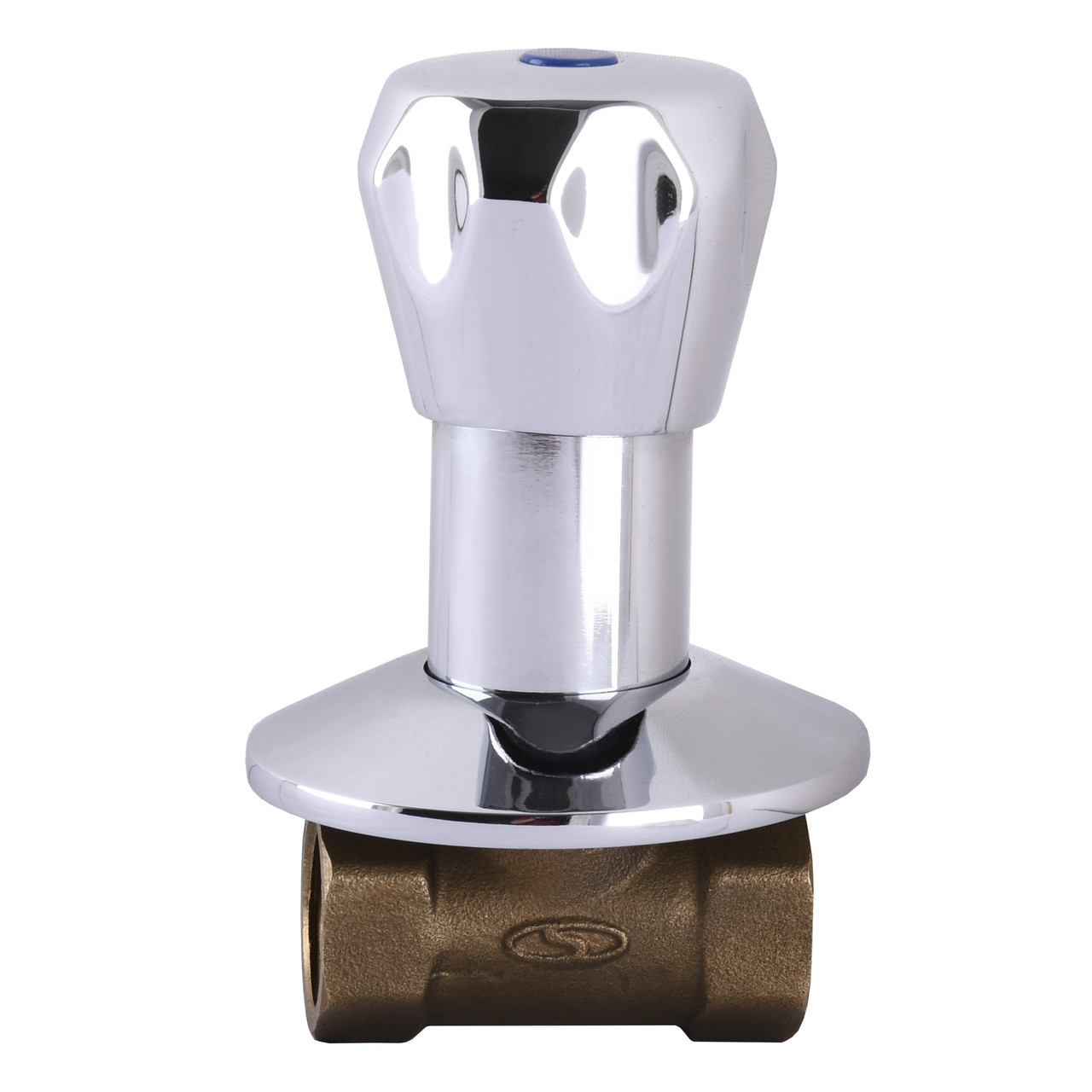 Кран кульовий під замурівку SOLOMON 1/2″ хром з декоративною чашкою S3061