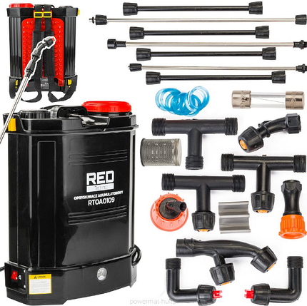 Акумуляторний обприскувач 16 л Red Technic RTOA0109, фото 1