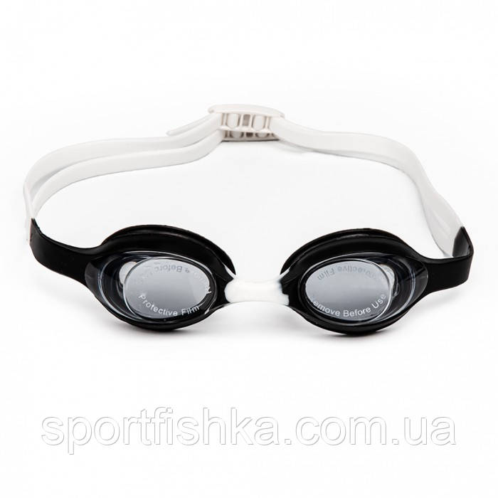 Окуляри дитячі для плавання силікон із застібкою, фото 1