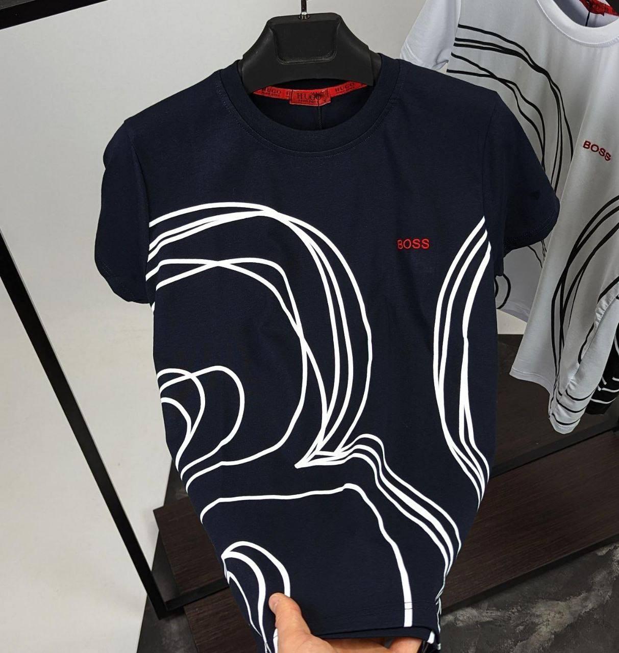 Чоловіча футболка HUGO Boss CK7647 синя S, M