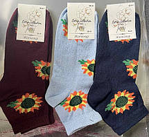 Шкарпетки, жіночі шкарпетки Бавовняні «Кольорові з малюнками»