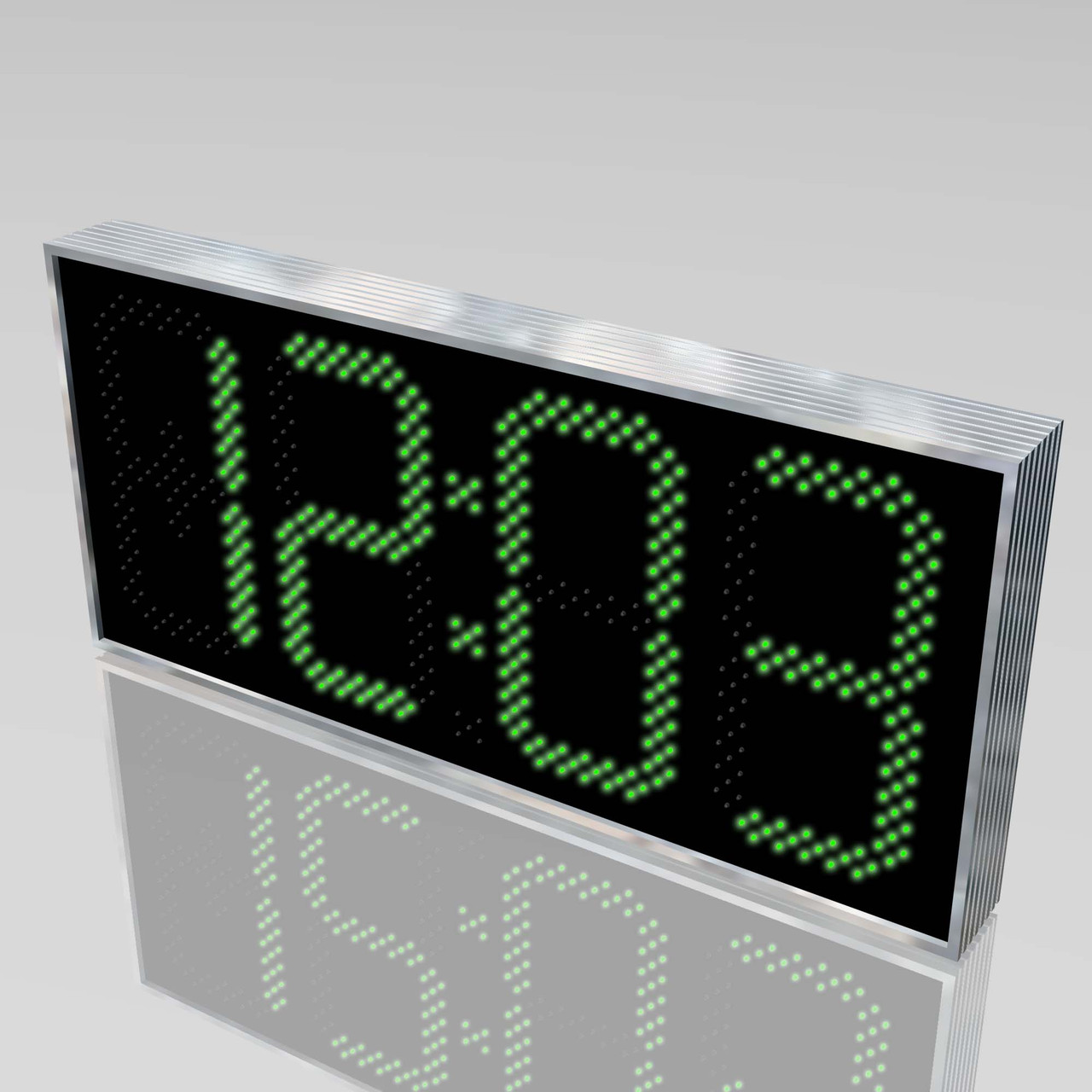Електронні вуличні годинник з термометром 1100х500