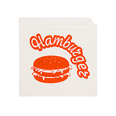 Салфетка на Гамбургер 140*150, Білий, 1/500