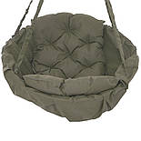 Гойдалка темно-зелена навантаження 200 кг підвісне крісло гойдалка темно-зелене, фото 3