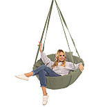 Гойдалка темно-зелена навантаження 200 кг підвісне крісло гойдалка темно-зелене, фото 4