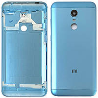Задня кришка Xiaomi Redmi 5 Plus MEG7 (блакитна Оригінал зі склом камери)