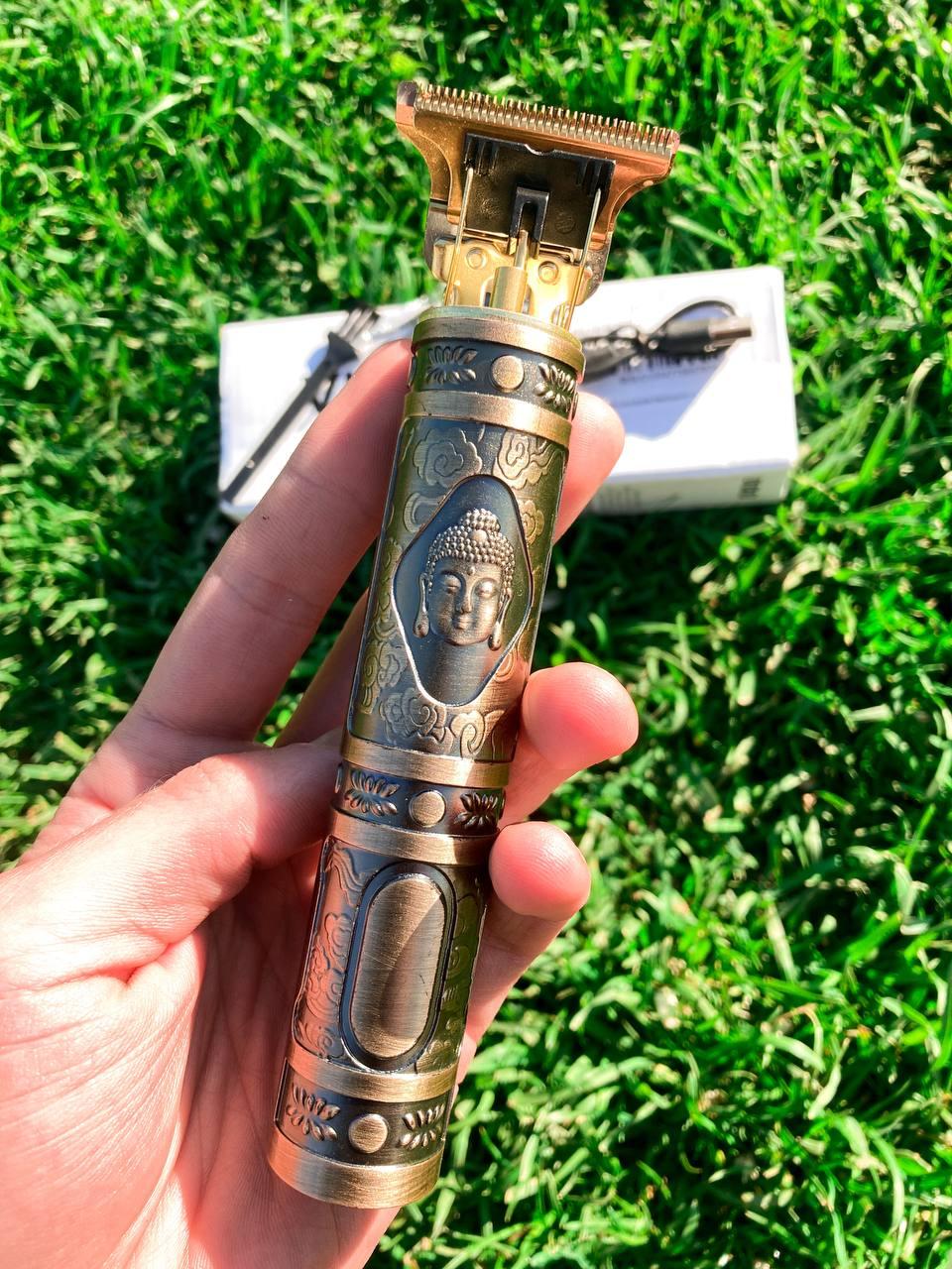 Акумуляторний триммер VINTAGE T9 / Бездротова машинка для стрижки волосся, вусів та бороди Будда
