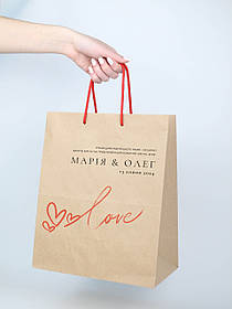 Друк Пакетів Весільних для Короваю на Замовлення 220*120*260 мм