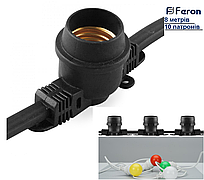 Уличная гирлянда Белт-лайт CL50-8 черный