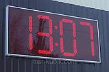 Світлодіодні вуличні годинник з термометром 2000х900 мм, фото 2