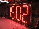 Світлодіодні вуличні годинник з термометром 2000х900 мм, фото 5