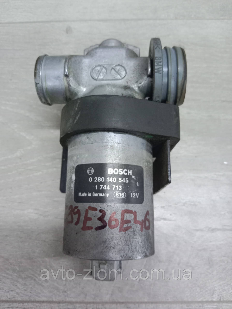 Клапан холостого хода BMW 5 E39, BMW 3 E46, E36, M52, M54. БМВ Е39, Е46 ...