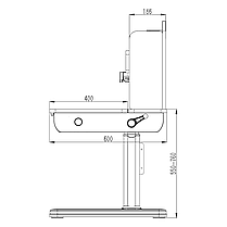 Парта FunDesk Ginepro Grey + Крісло FunDesk SST3LS Grey, фото 6