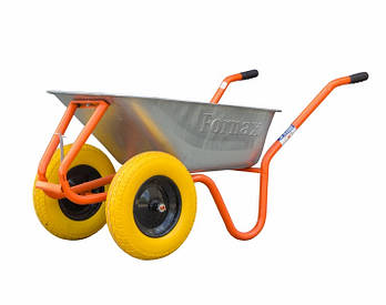 Тачка будівельна двоколісна D-22 з поліуретановим колесом PU 4,0*8 на підшипнику