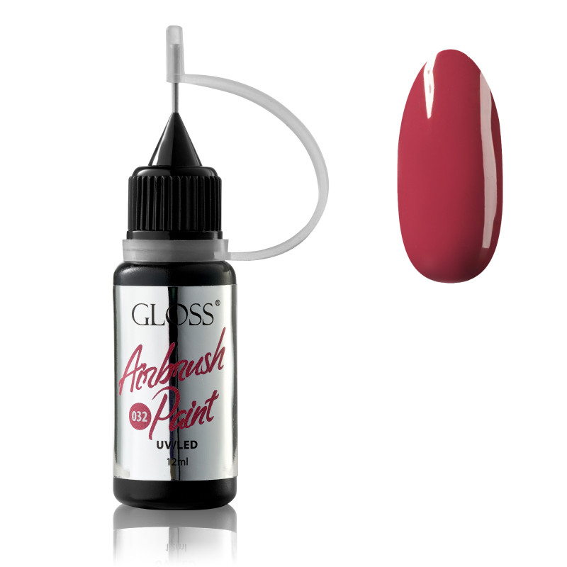 Фарба для аерографа GLOSS Airbrush Paint 032 пурпуровий, 12 мл