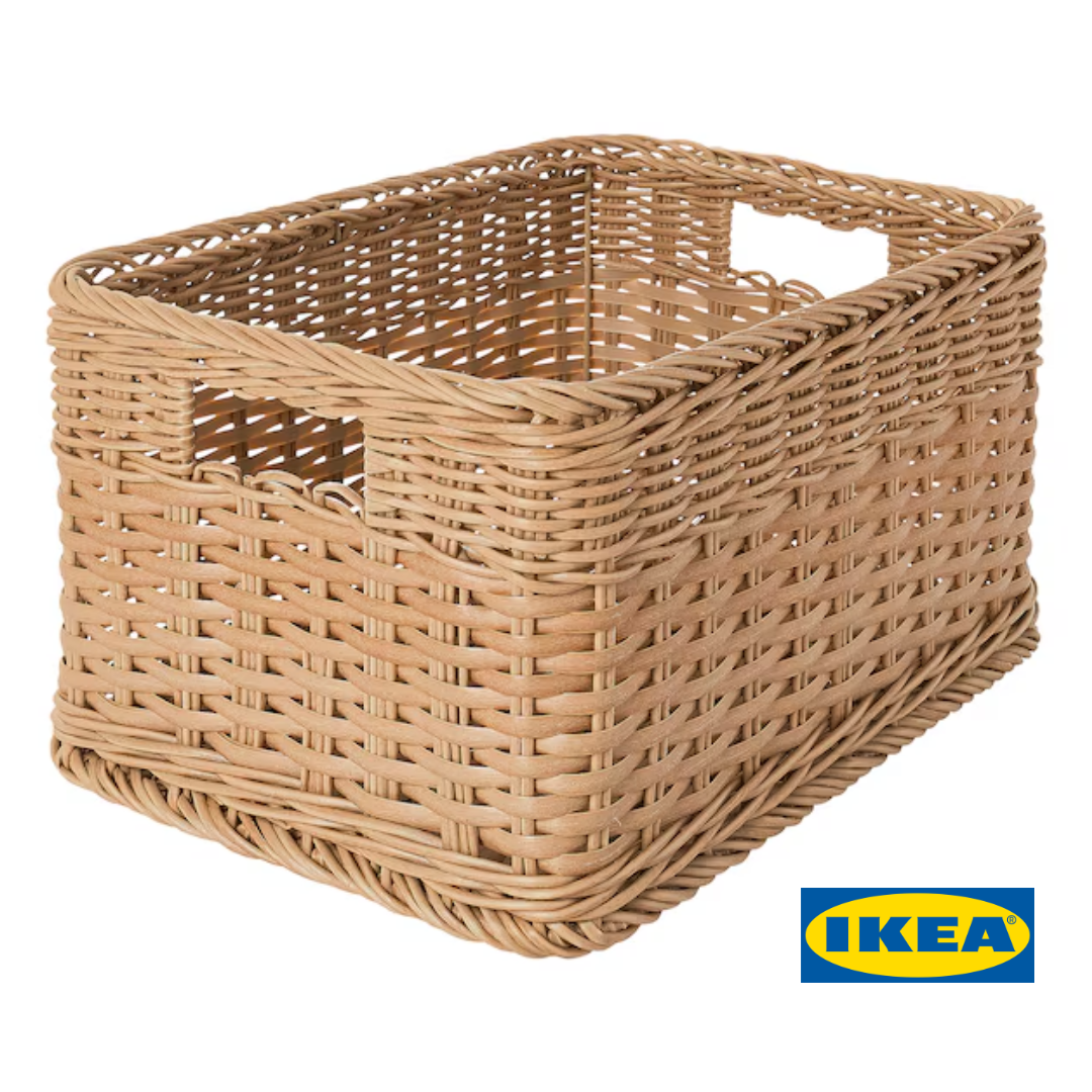 Кошик IKEA BEKNA 25х35х20 см 105.133.92 Плетений