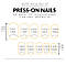 Накладні нігті 24 шт.+ клейові стики та міні-пилочка для нігтів, типси овал для манікюру, фото 5