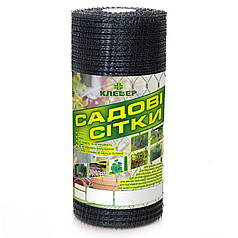 Пластикова вольєрна сітка чорна Конюшина 12х14 мм 0,5х100 м