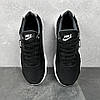 Чоловічі літні кросівки (сітка, шкіра) чорні, текстильні дихаючи для чоловіків на літо, розміри 40-45, фото 6