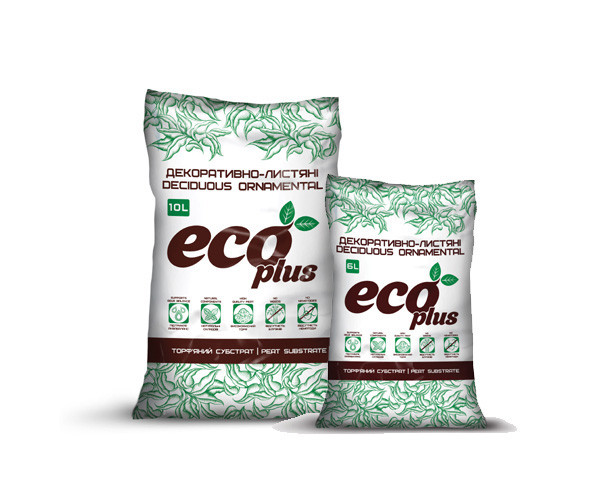Торфяний субстрат ECO PLUS Хоббі для декоративно-листяних рослин 6 л