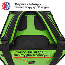 Професійна термосумка рюкзак для доставки суши 40*30см висота 45см, фото 5