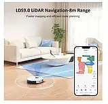 Робот-пилосос миючий Lubluelu SL60D (сухе та вологе прибирання, потужністю всмоктування 3000 Па), фото 6