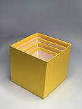 Міні-кубик з 4-х коробочок (жовтий), фото 3