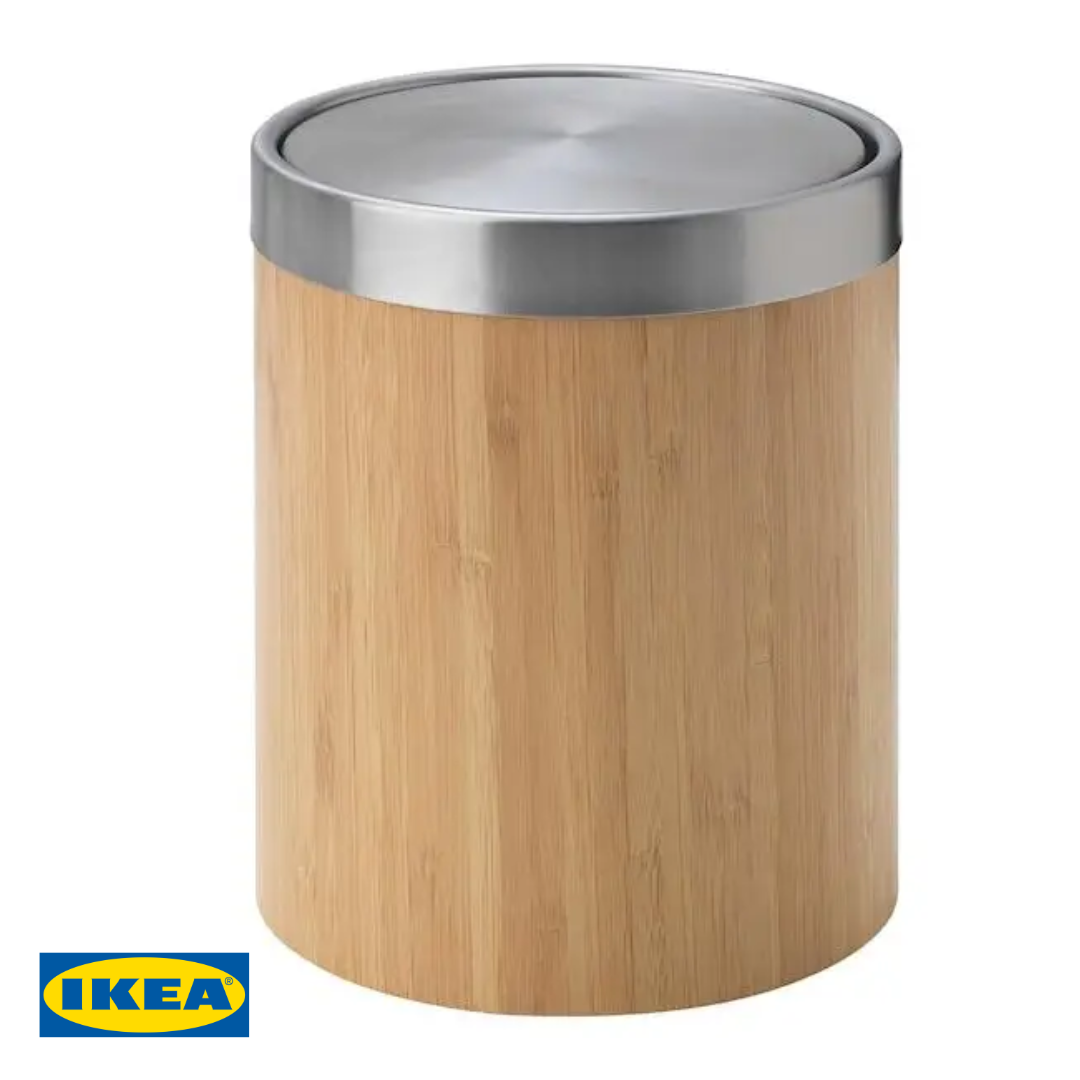 Контейнер для сміття IKEA TRÄSKET 604.385.12 Бамбук/сталь
