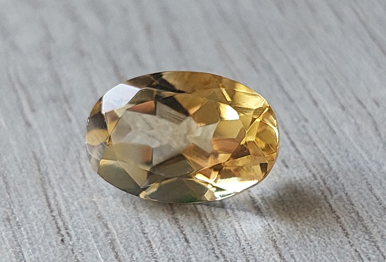 Цитрин 3.5 карат 11.85 х 8 х 6.35  мм, фото 1